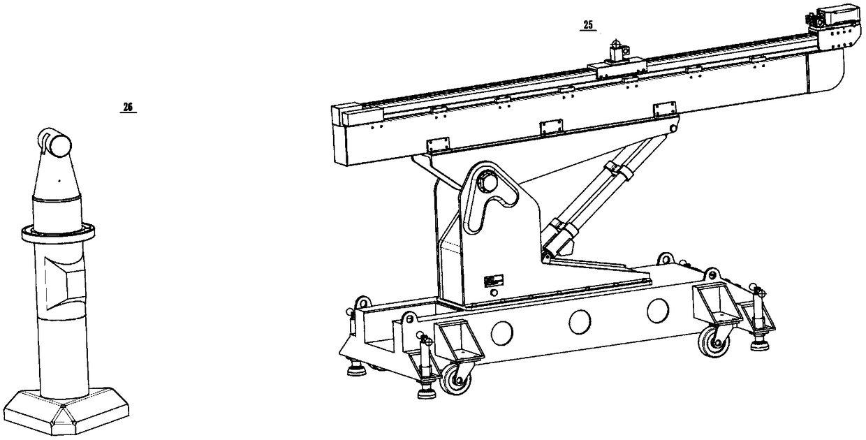 A fully automatic on-site calibration device for large-scale measuring equipment