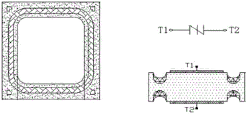 Semiconductor chip integrated element