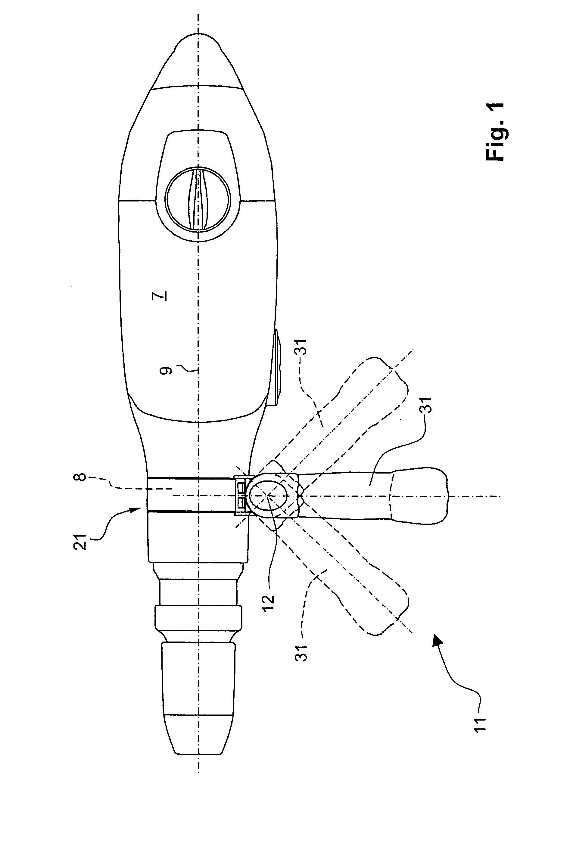 Auxiliary handle for hand-held power tool