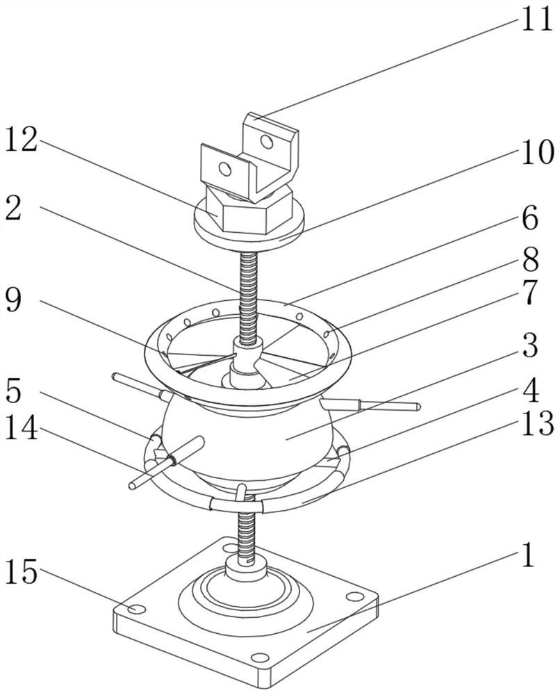 A suspension strike pile for fitness exercise based on air flow floating