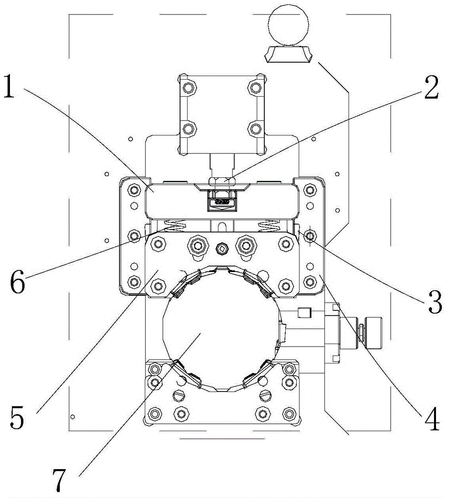 Thin-wall piece mechanical fixed force clamping self-locking device and method