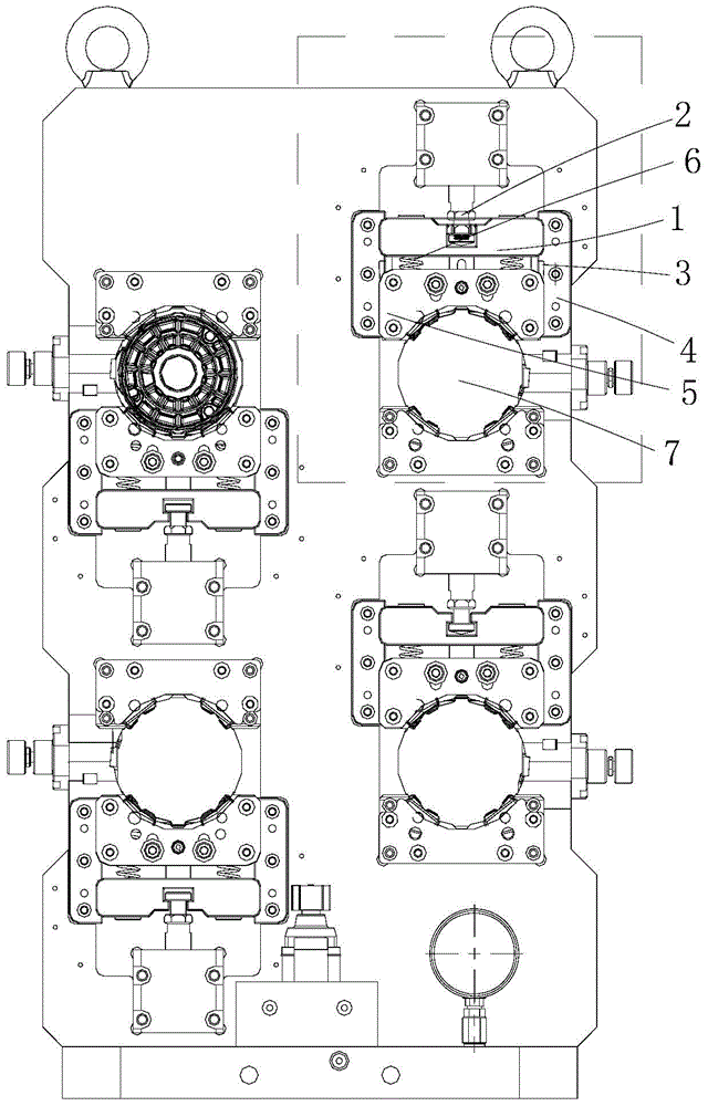 Thin-wall piece mechanical fixed force clamping self-locking device and method