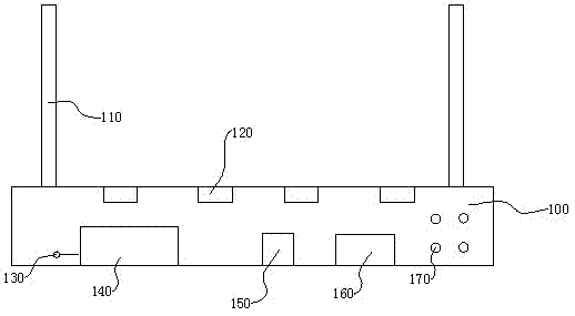 Detecting device for routers