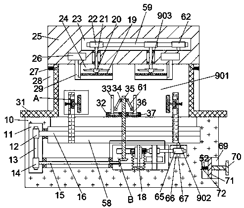 Disposal device of milling waste of hollow steel tube