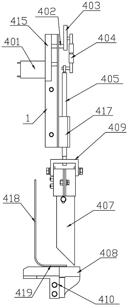 A high-efficiency seedling picking mechanism suitable for growing seedlings with degradable materials