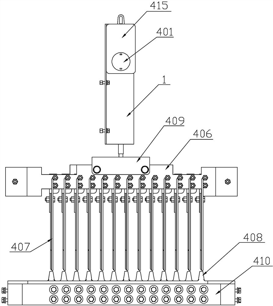 A high-efficiency seedling picking mechanism suitable for growing seedlings with degradable materials