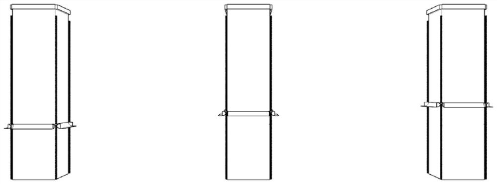 An adjustable deflector air supply method and device attached to the wall of a square column