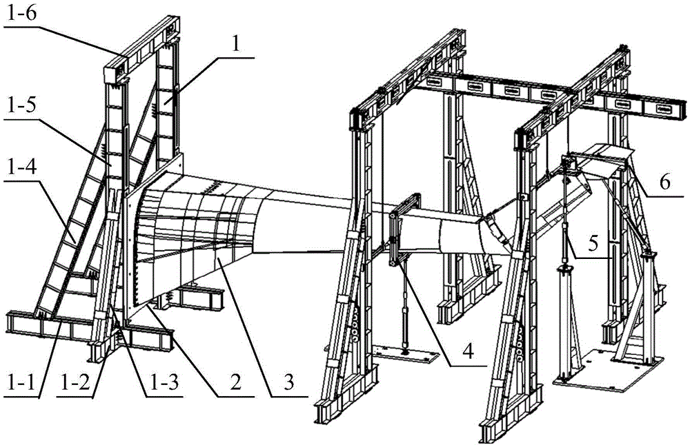 Composite material tail fatigue and defect tolerance test apparatus