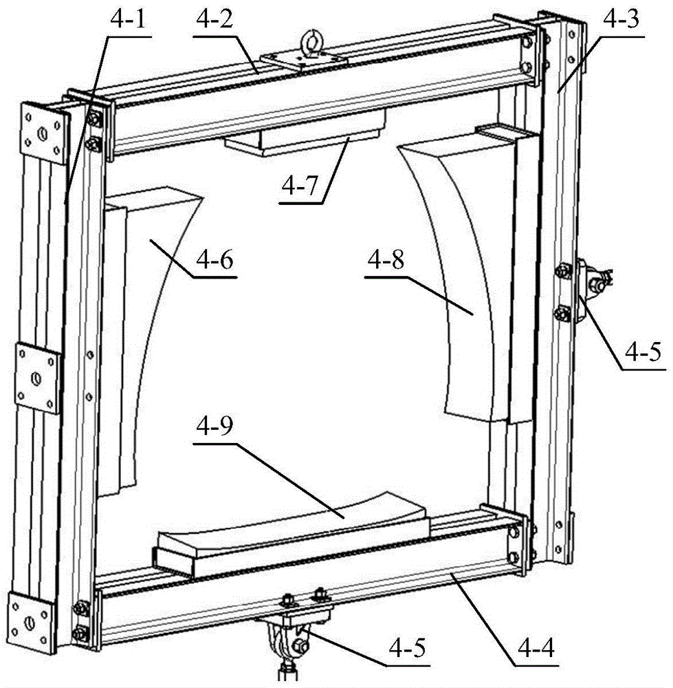 Composite material tail fatigue and defect tolerance test apparatus