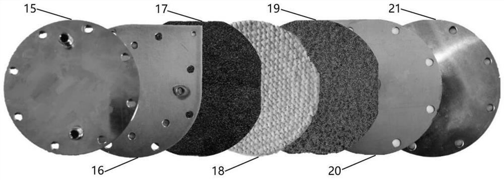 Reaction device for producing hydrogen and oxygen by electrolyzing water