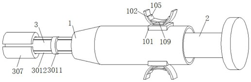 External ear cleaning device for nursing in otolaryngology department