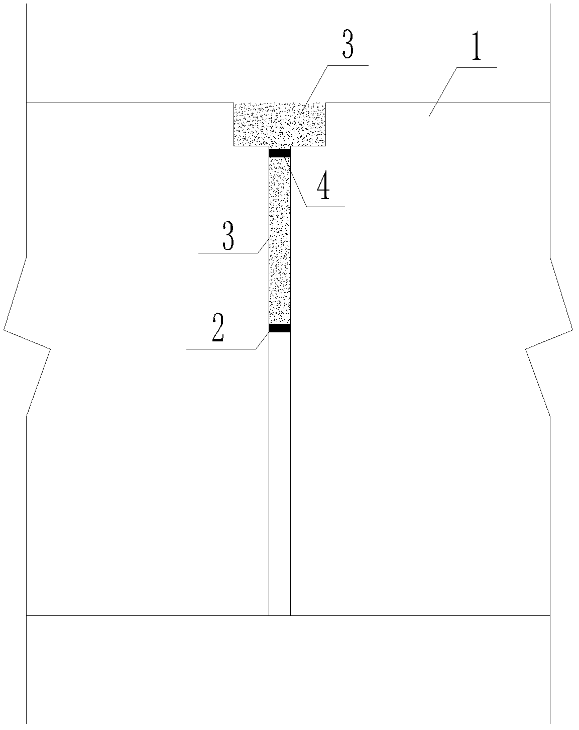 Waterproof method for slab joints of blanket plate