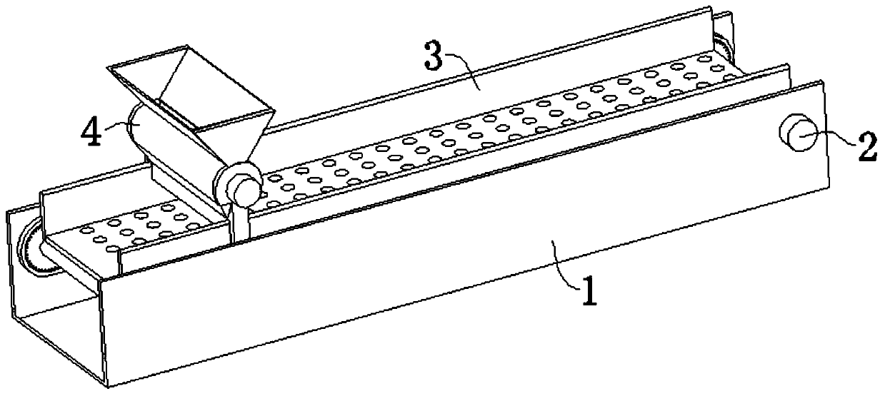 Withering trough convenient for spreading