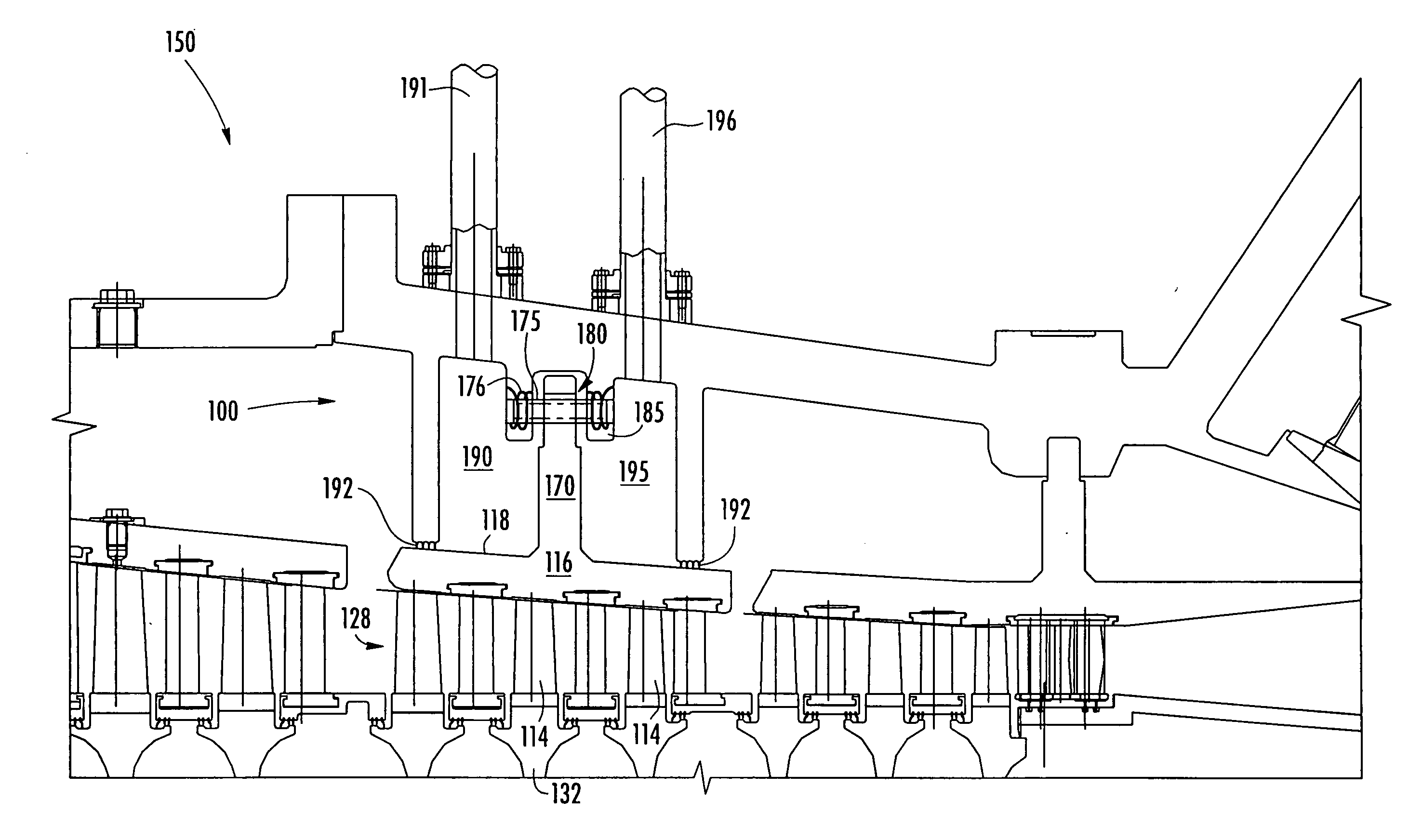 Blade clearance system for a turbine engine