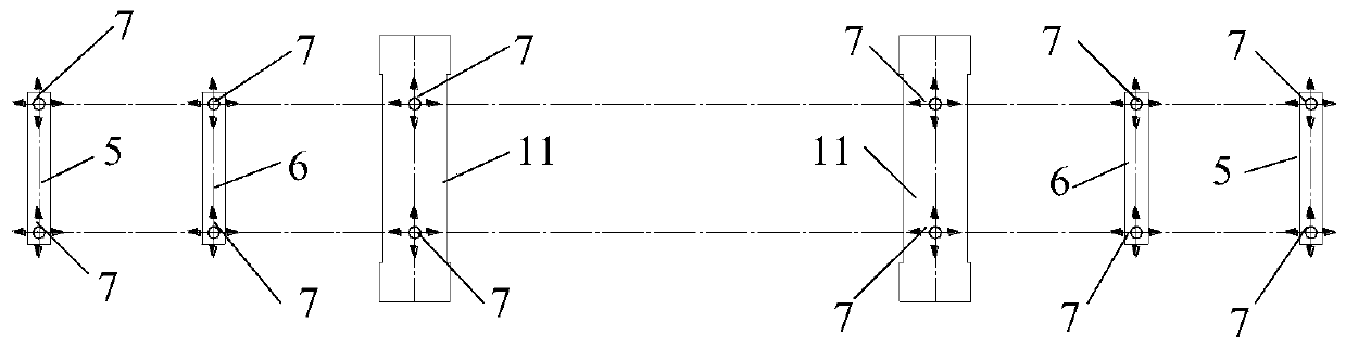 A temperature self-adaptive tower beam along-bridge direction constraint method and system