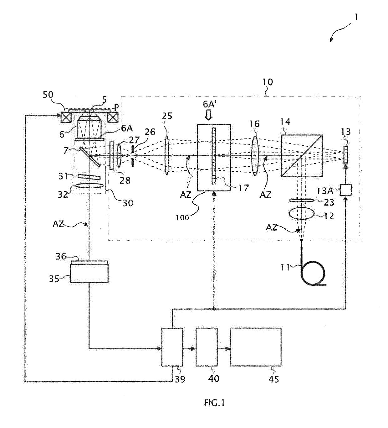 Structures illumination microscopy system, method, and non-transitory storage medium storing program