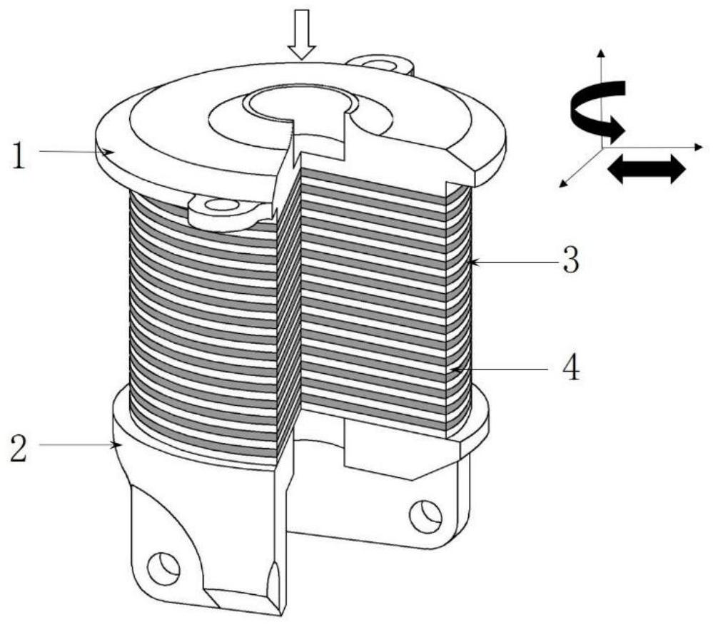 Intelligent elastic bearing and control method