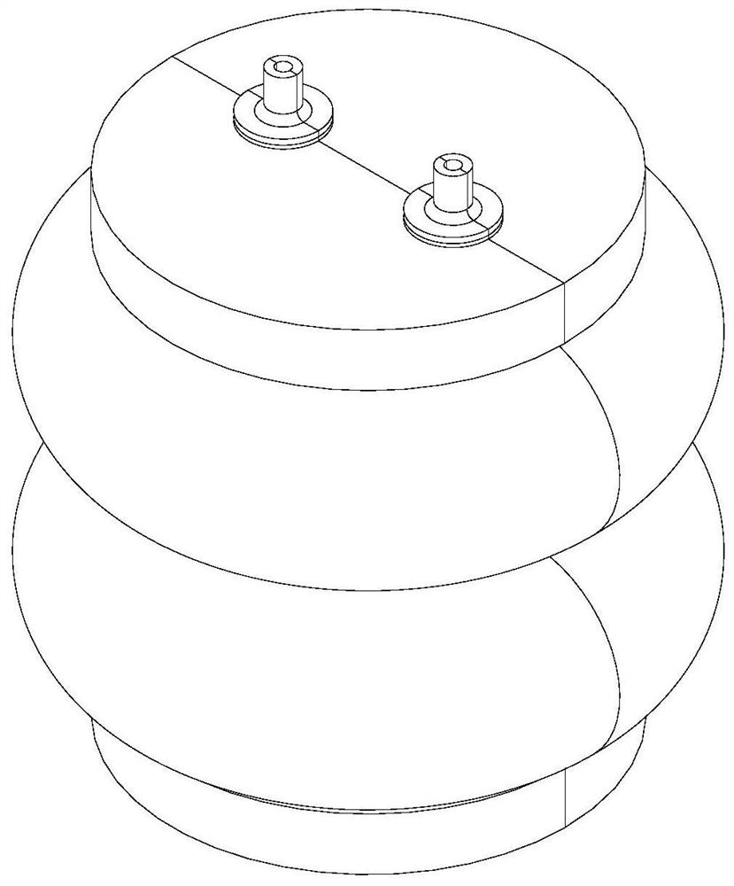 A kind of air pressure adaptively changing air spring and its air pressure control method