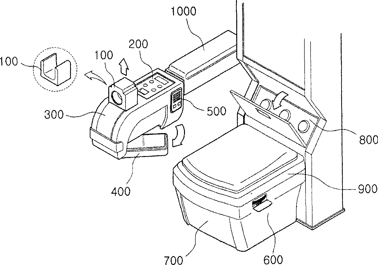 Apparatus and method for analyzing urine components in toilet in real-time by using miniature atr infrared spectroscopy