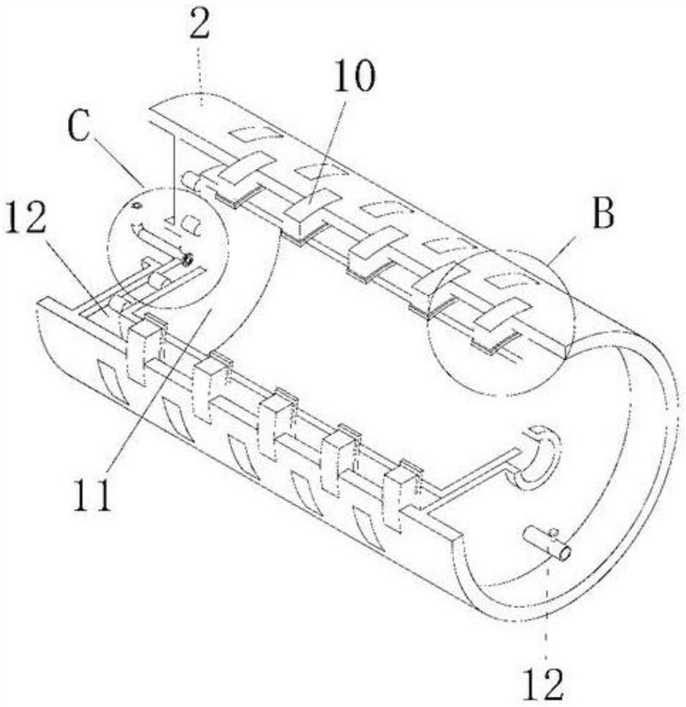 Efficient roadbed flattening device for highway engineering construction