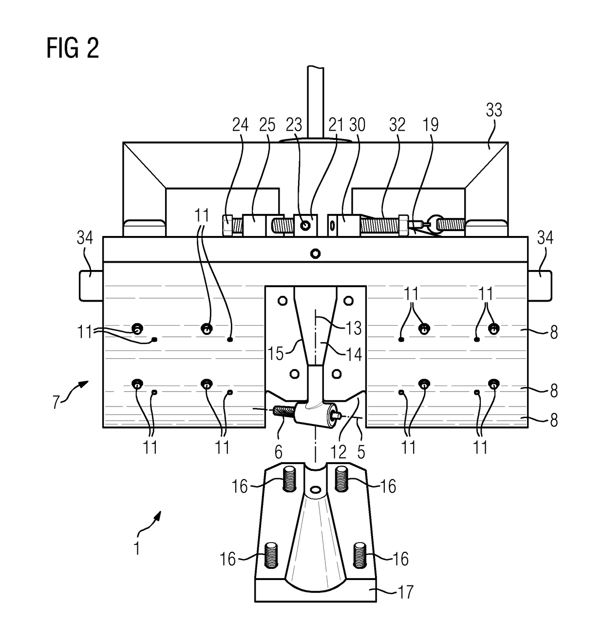 Milling device and method for milling within a slot