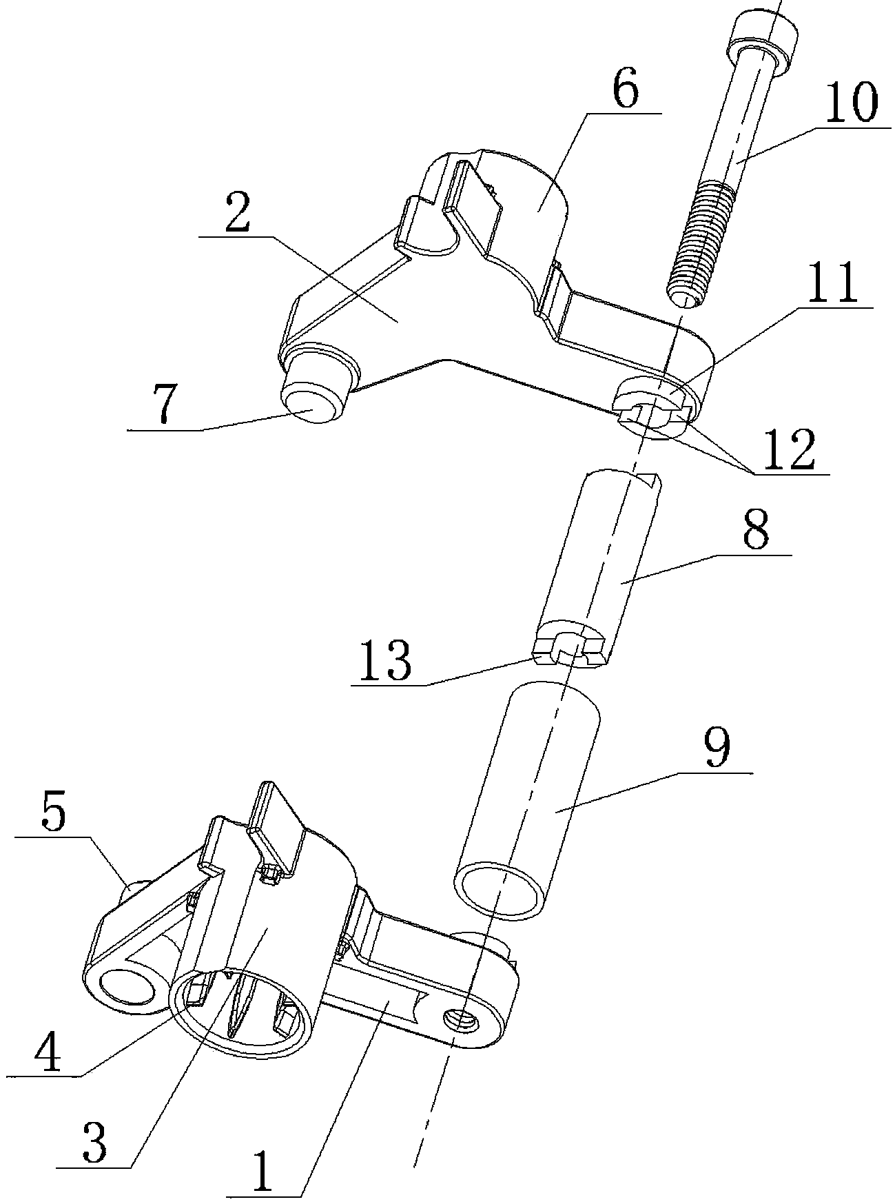 Linkage piece of coffee machine