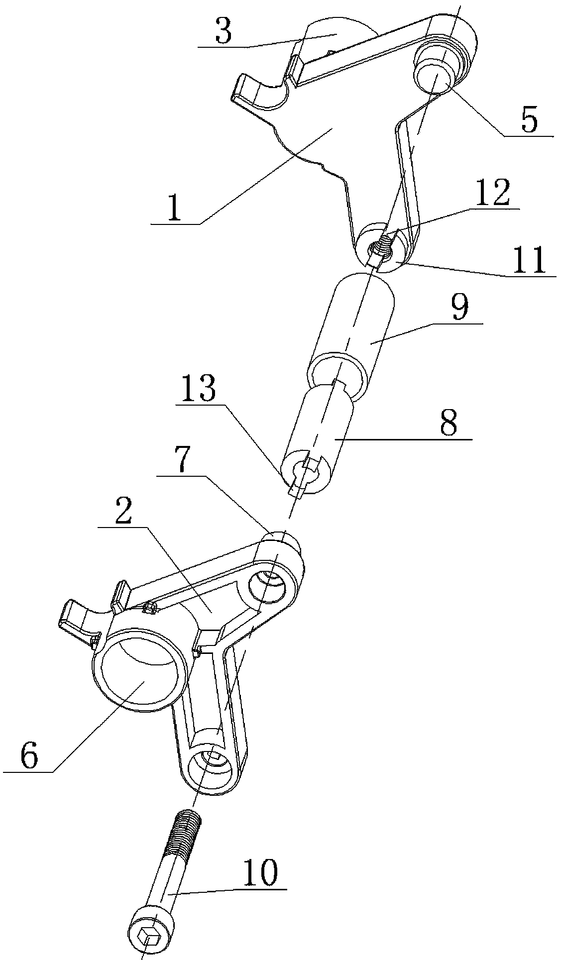 Linkage piece of coffee machine