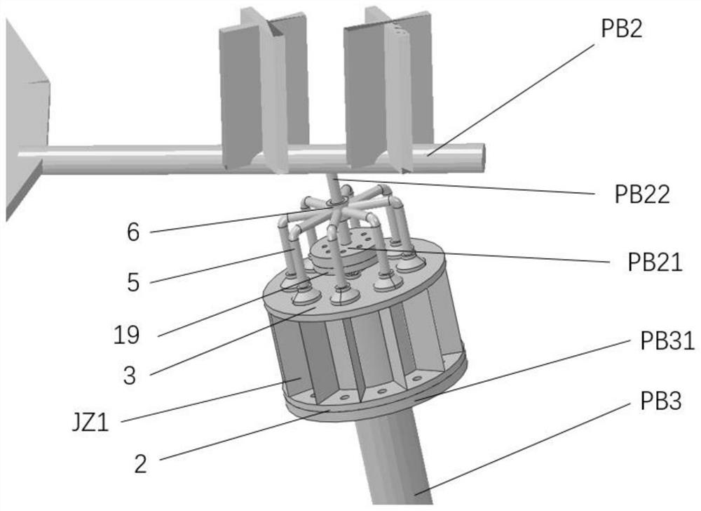 Smoothing reactor connecting device with gas damping function