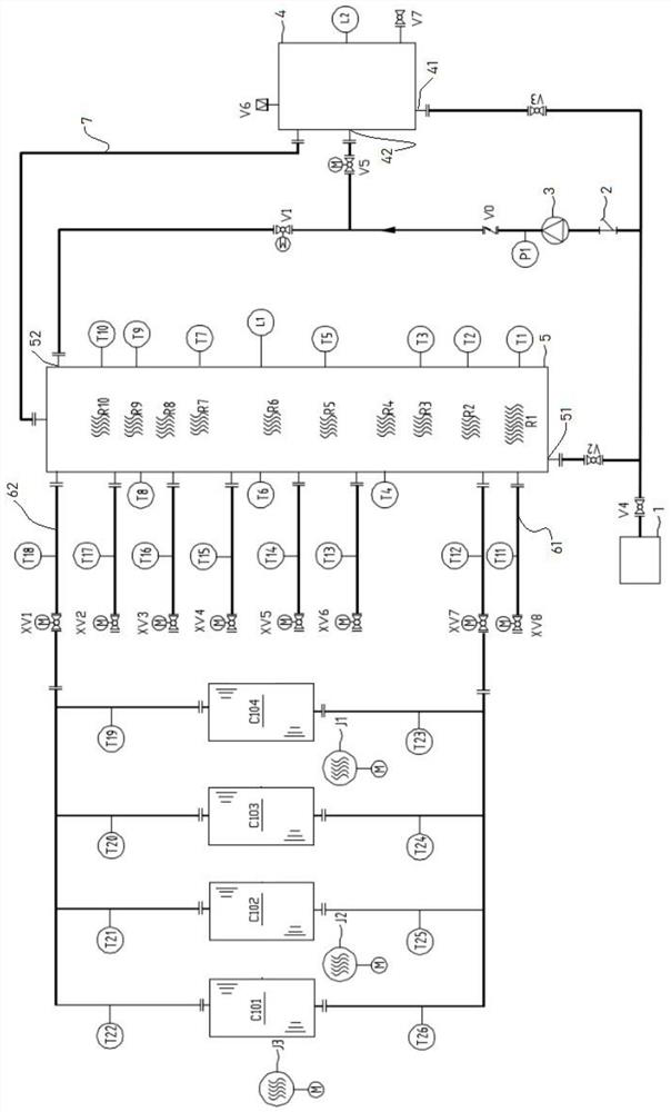 Thermal performance test system and method for finned radiator for transformer