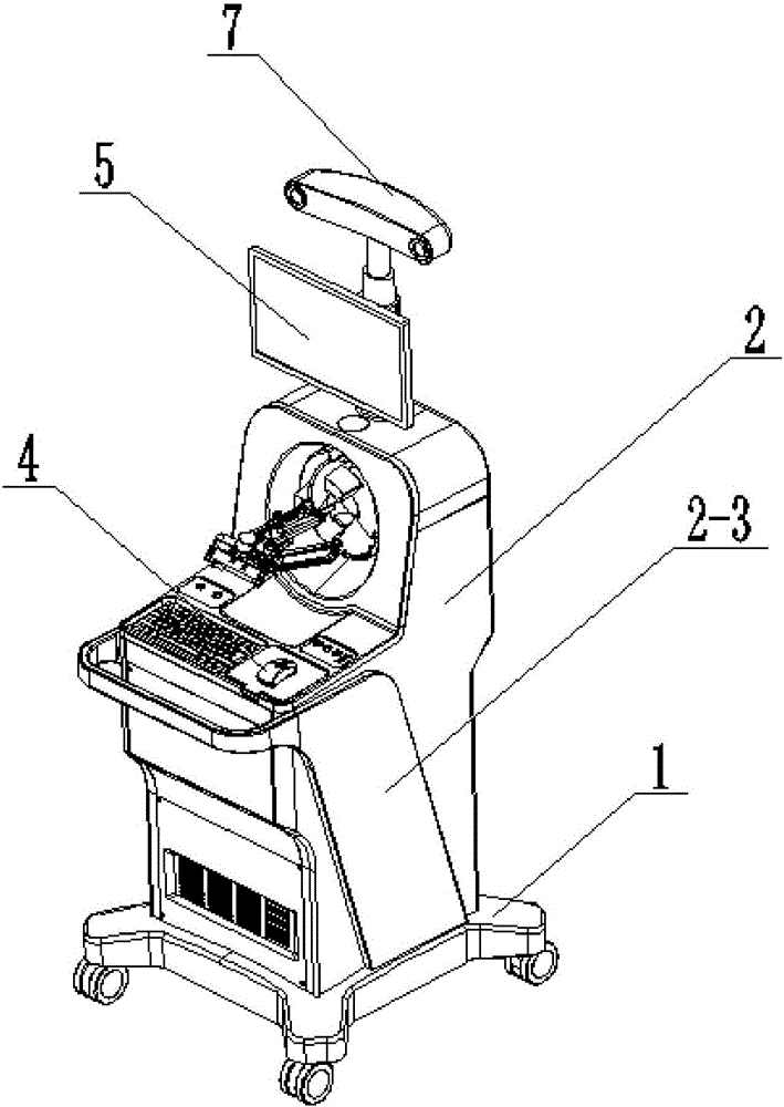 Minimally invasive spine surgery robot main terminal work station