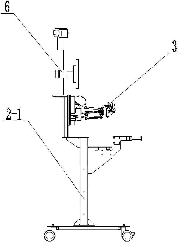 Minimally invasive spine surgery robot main terminal work station