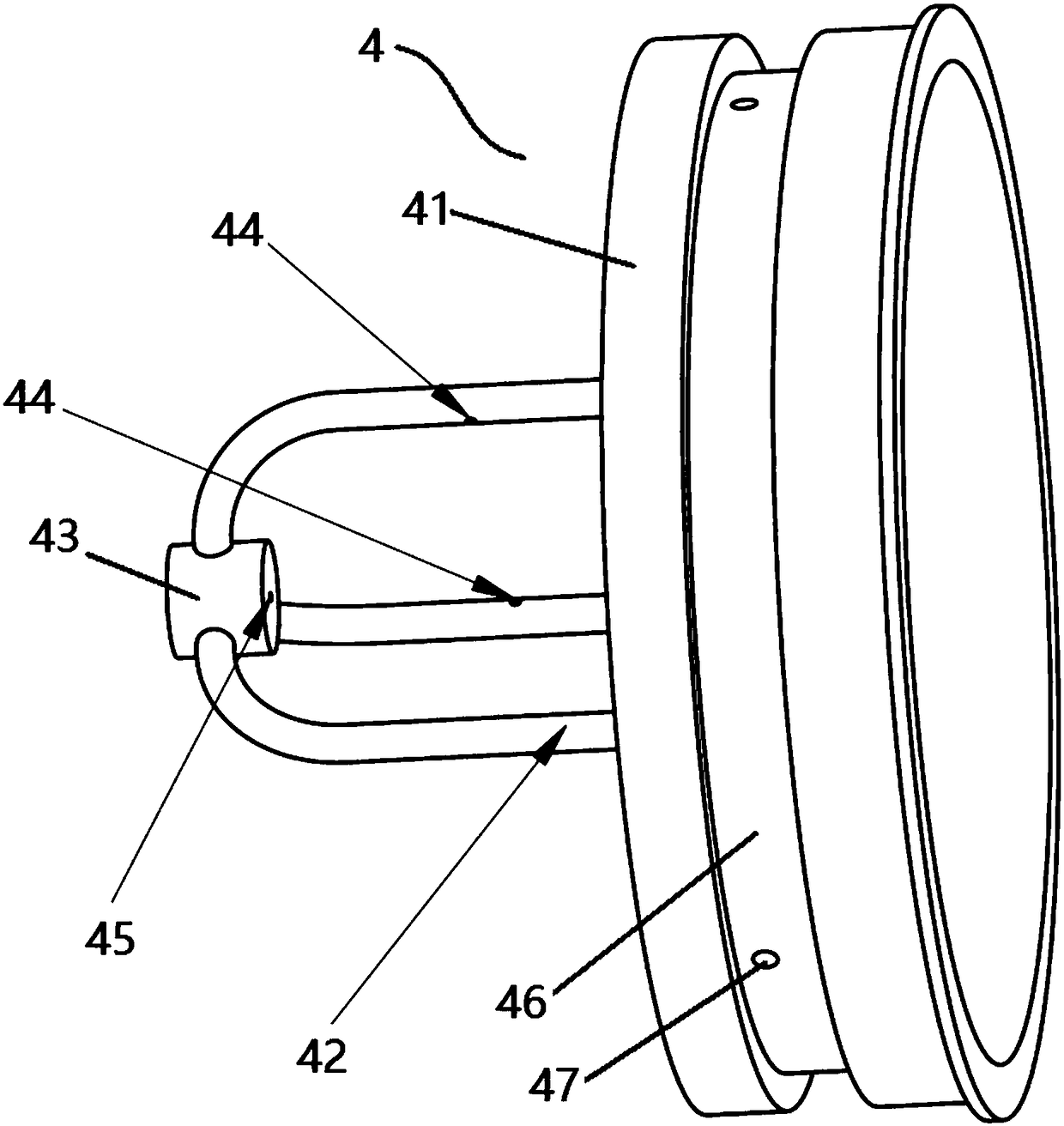 Lubricating structure of speed reduction transmission device for gas turbine