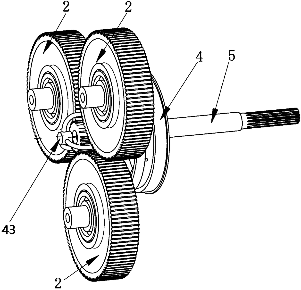 Lubricating structure of speed reduction transmission device for gas turbine