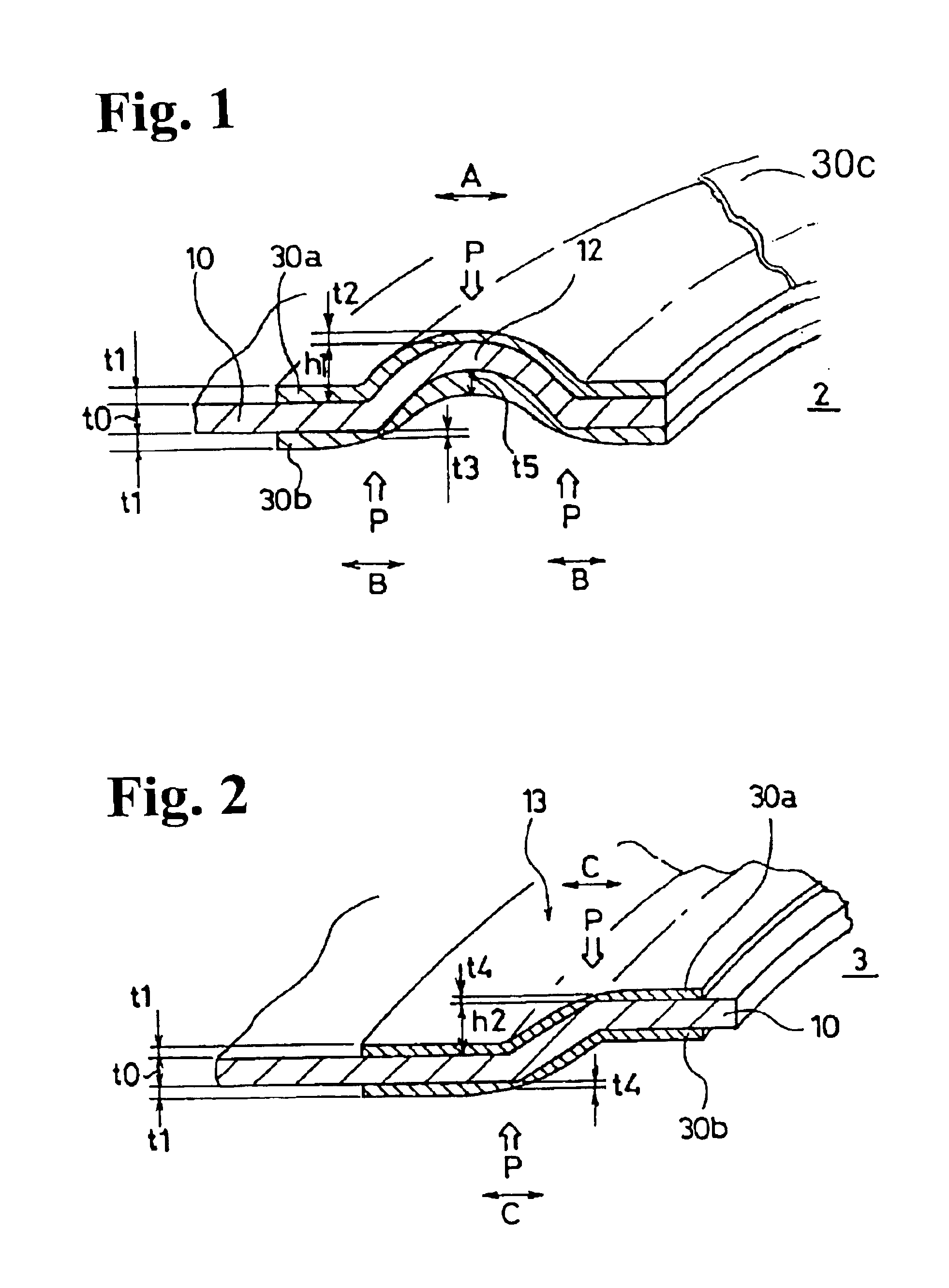 Metal gasket with partial coating