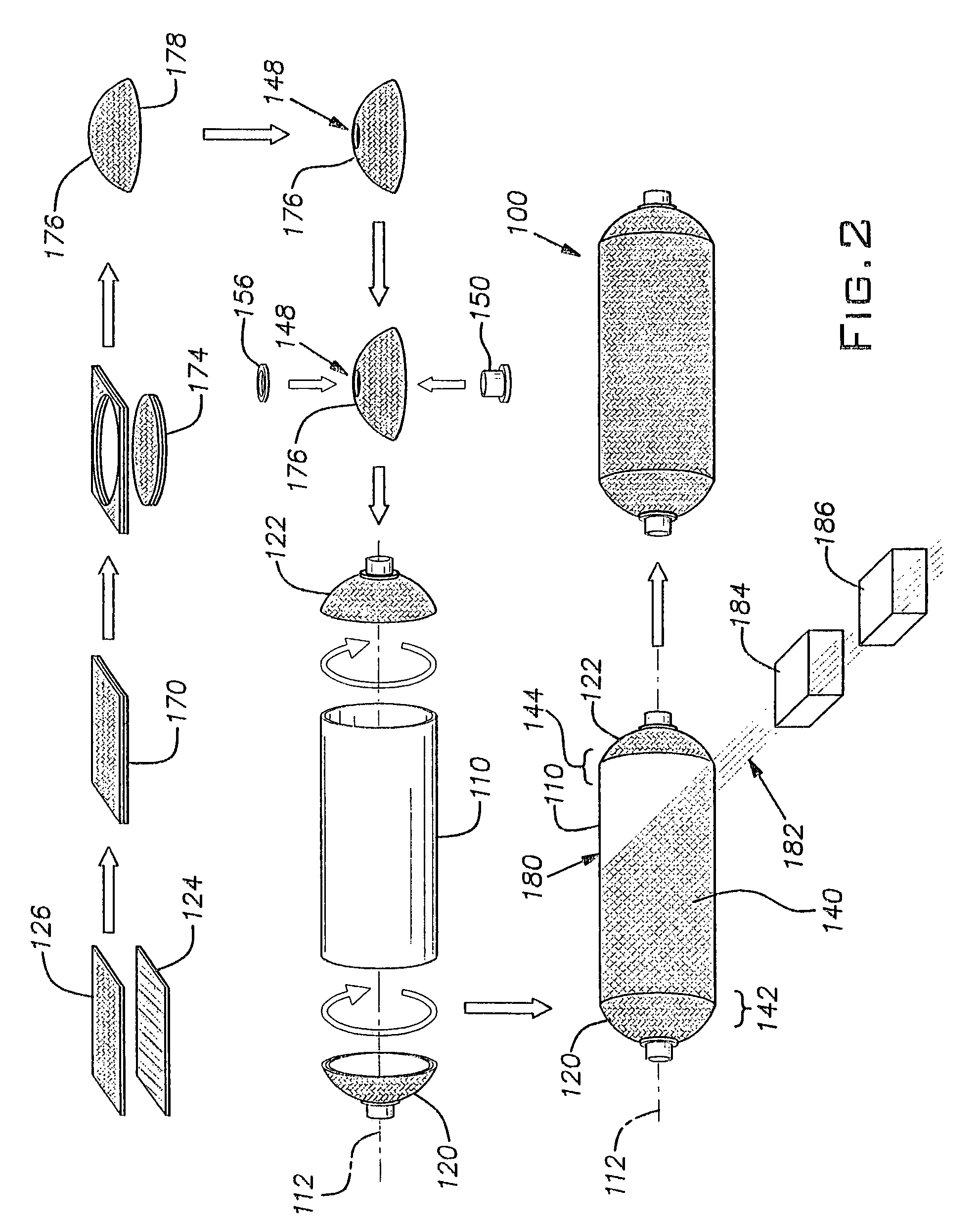 Method of making a water treatment composite pressure vessel