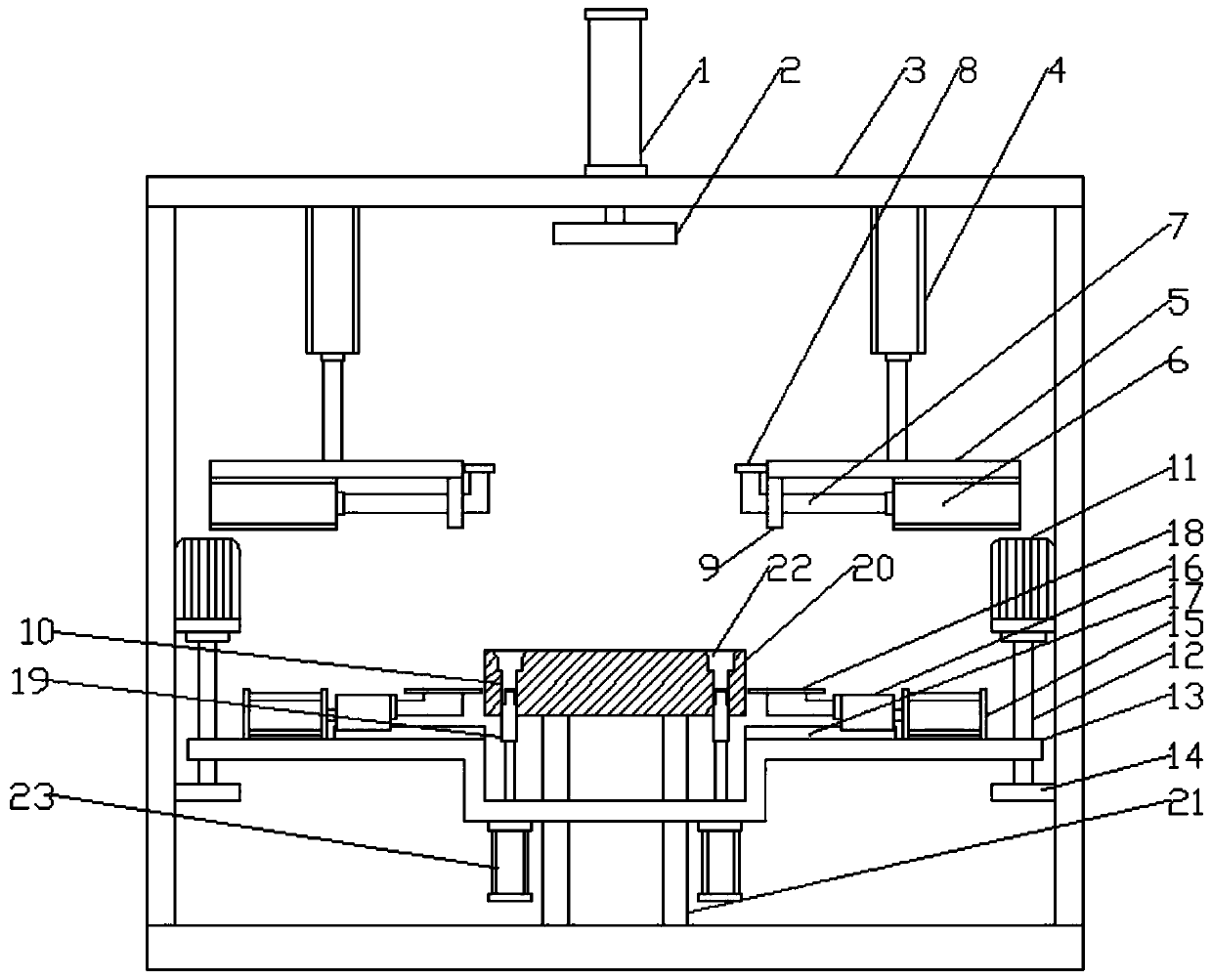 Grinding device for chair for teaching