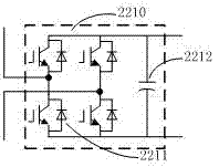 Hybrid energy storage topological structure on basis of MMC modular multilevel converter