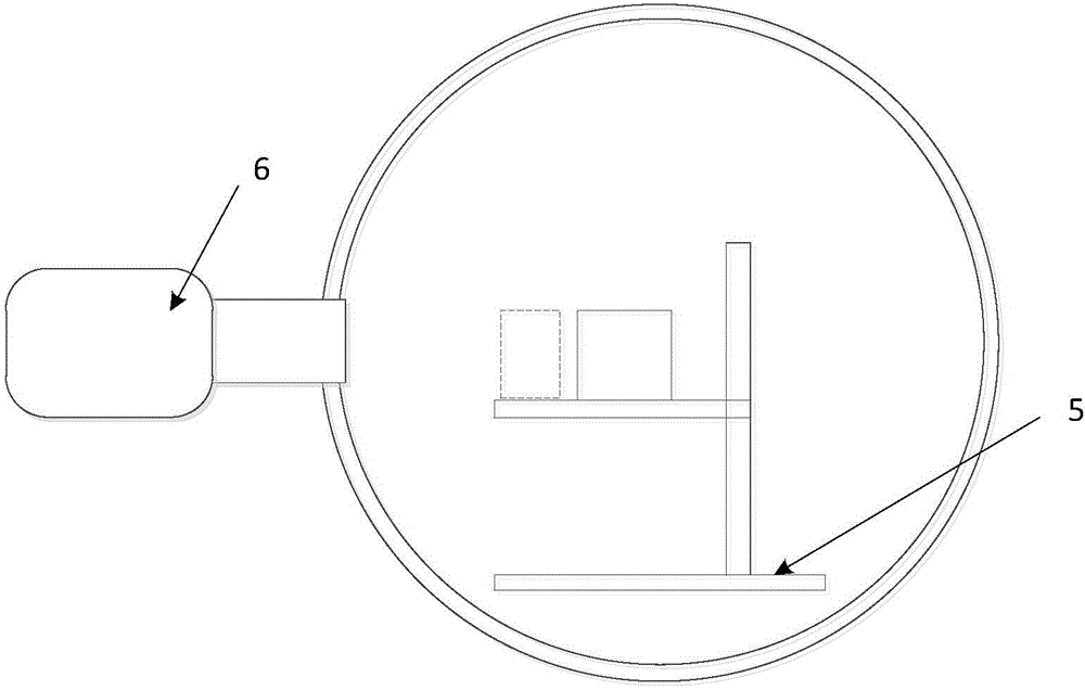 Space neutral atom imaging instrument calibration method and device