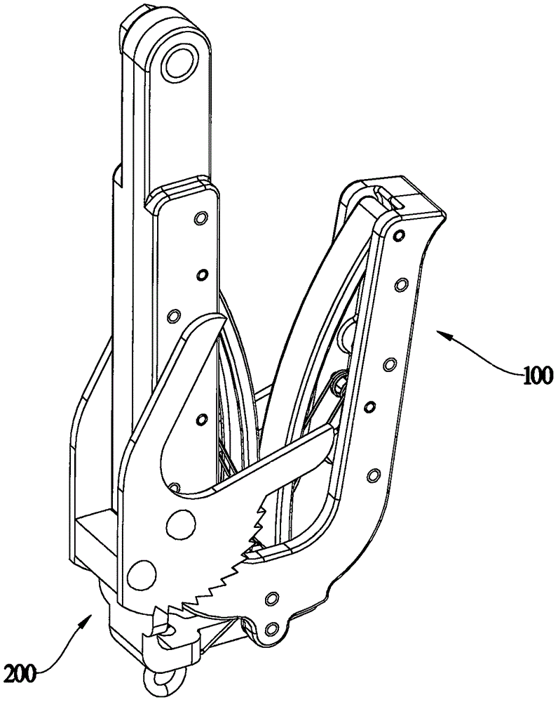 Short-circuit ground clamp with locking anti-loosening function