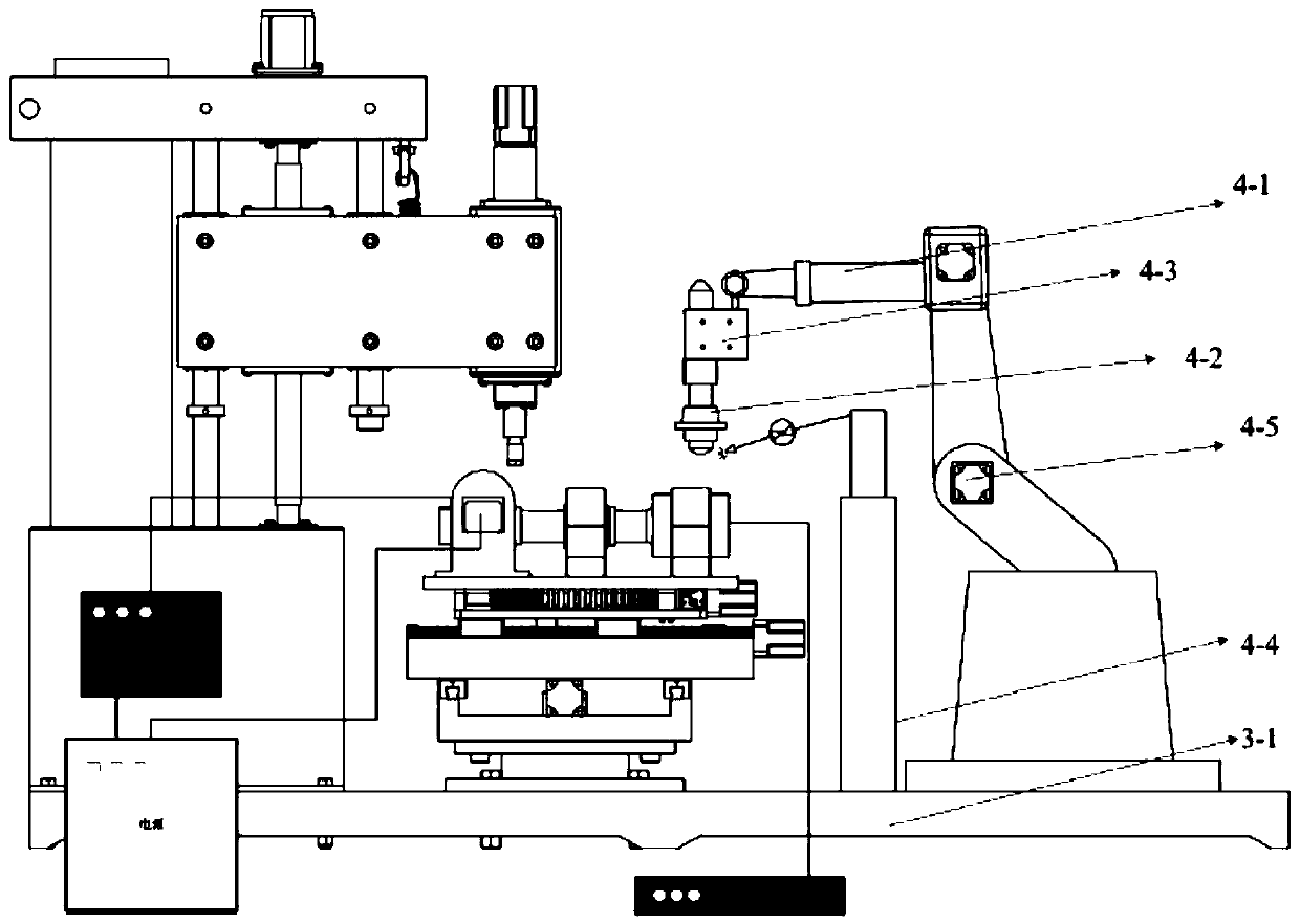 Small multi-axis linkage ultrasonic vibration---electromagnetic auxiliary increasing and decreasing material processing device