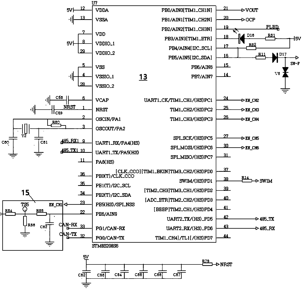 Multi-output power management circuit