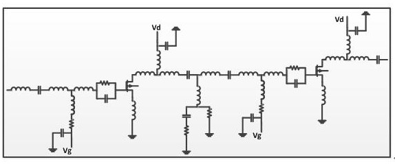 Low-noise amplifier chip of W-band filterable structure