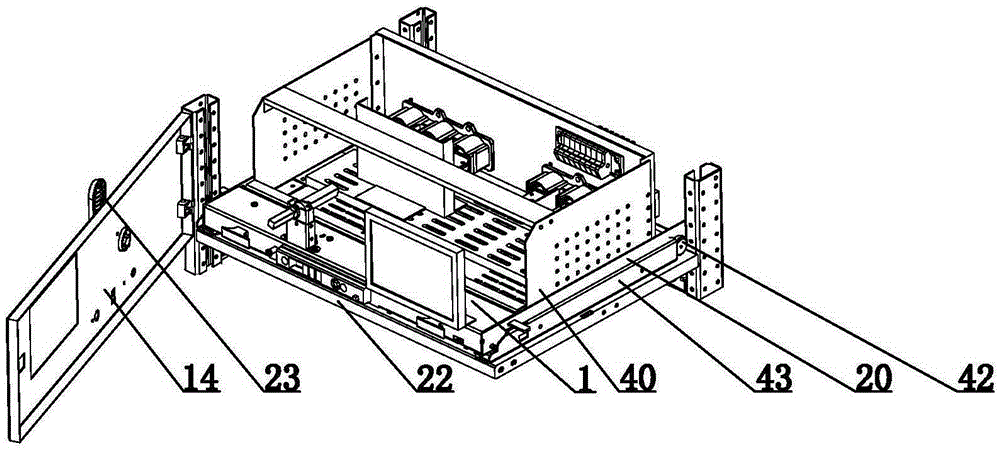 Split structure functional unit drawer device