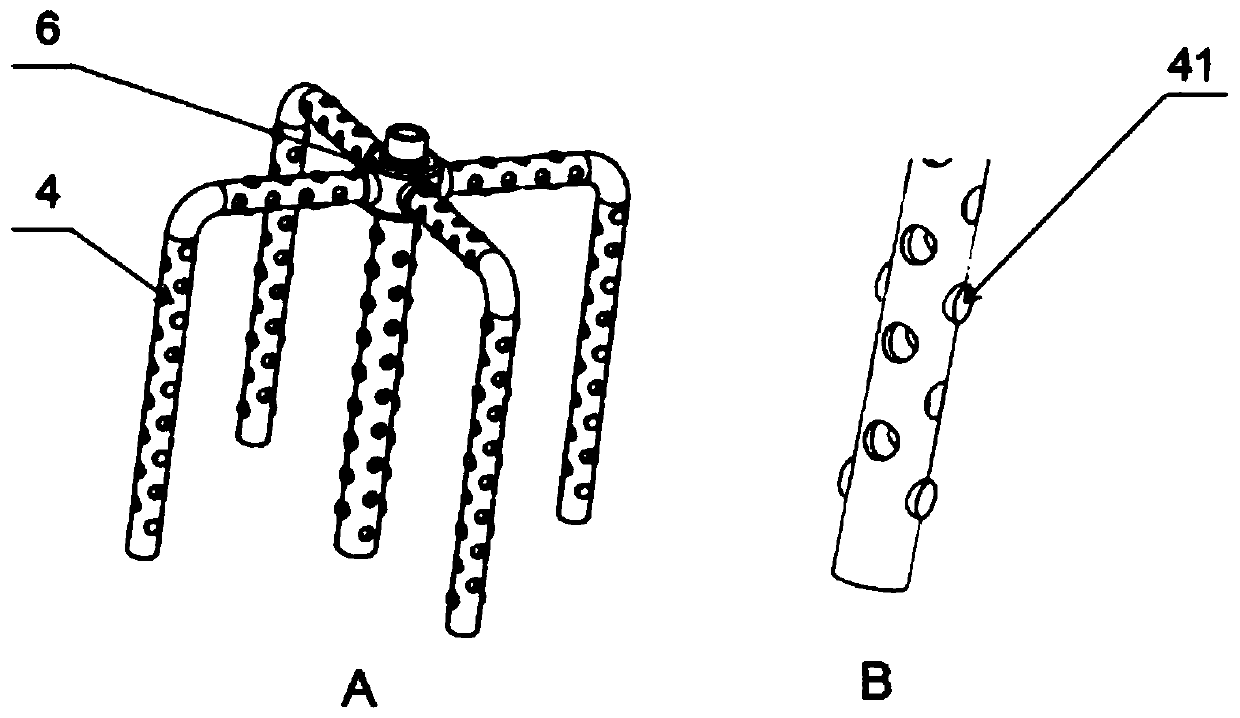 Mosquito coil type heterogeneous reactor and mosquito coil type heterogeneous reactor group