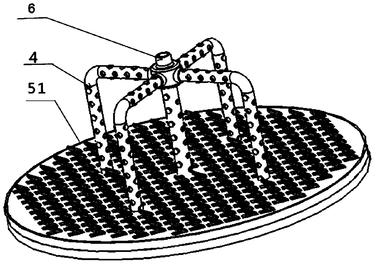 Mosquito coil type heterogeneous reactor and mosquito coil type heterogeneous reactor group