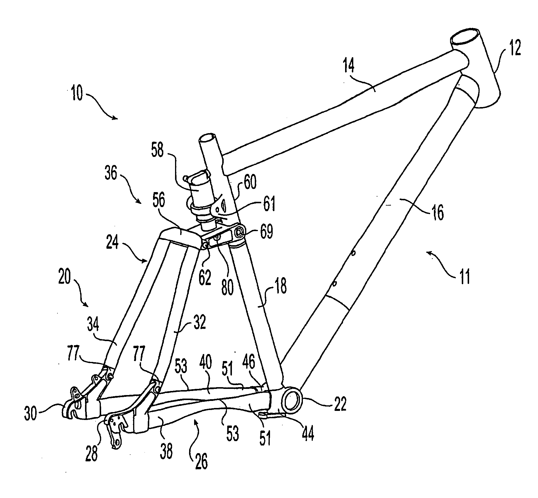 Living hinge member and suspension