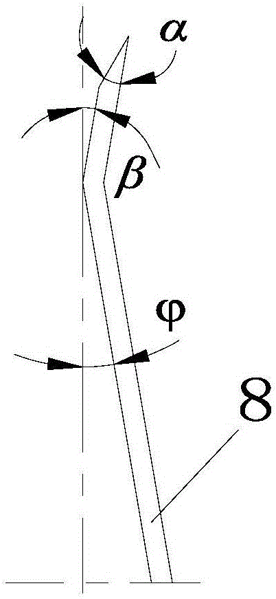 A ring-shaped banana drop-comb device with variable-diameter impact and plunge-cutting