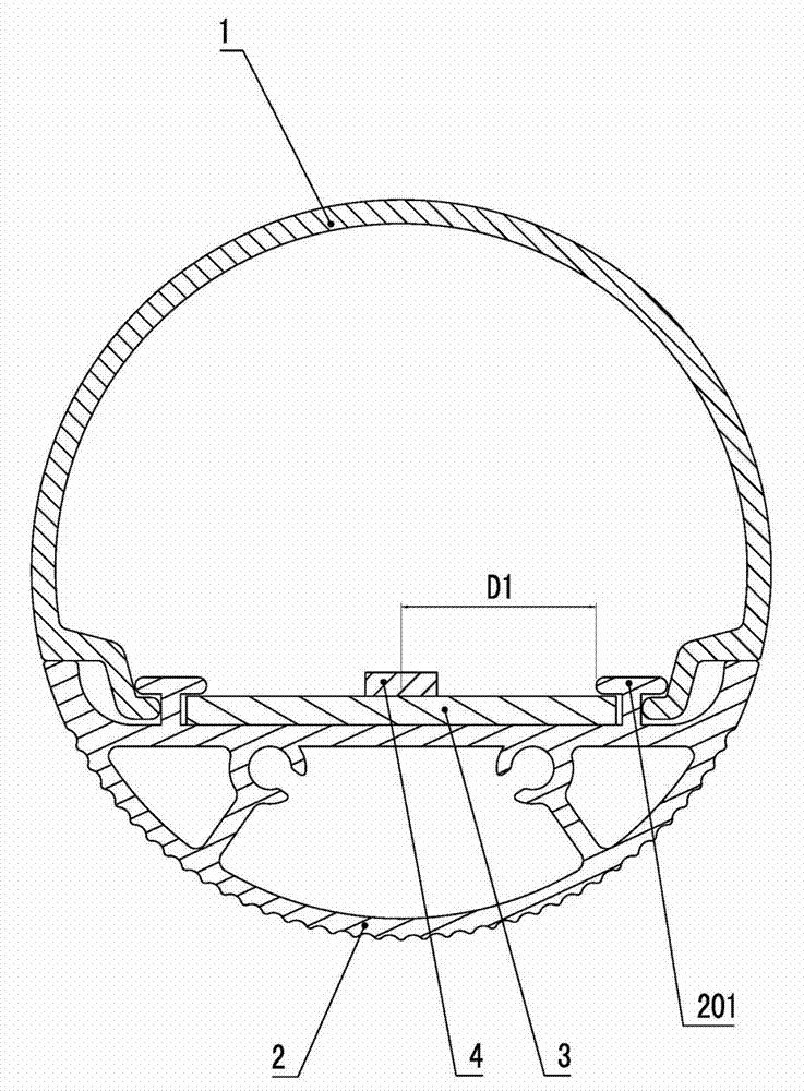 High-safety LED (Light Emitting Diode) lamp