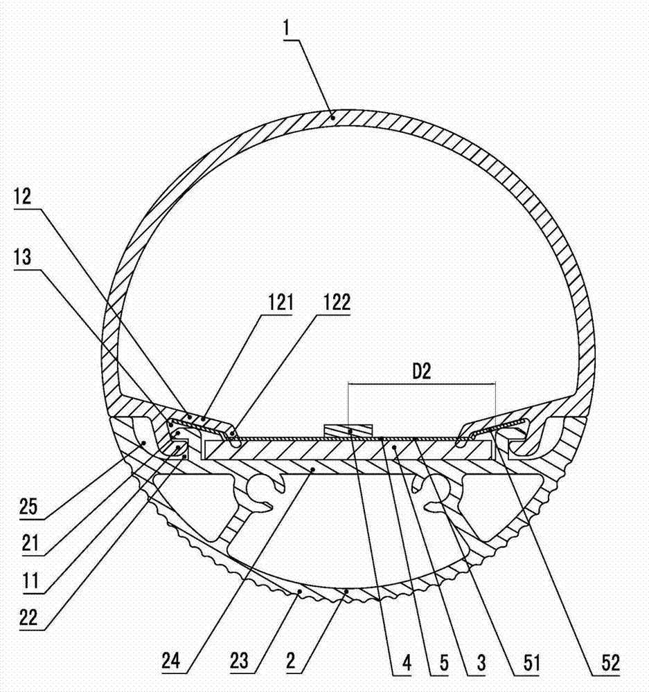 High-safety LED (Light Emitting Diode) lamp