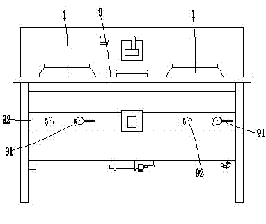 Safe energy-saving gas cooker